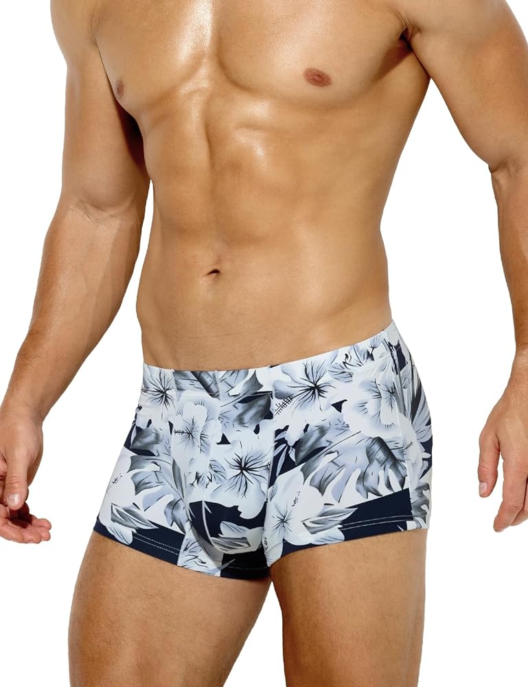 Arjen Kroos Men's Sexy Underwear Silky Printed Trunks Boxer Briefs 5 Pack
