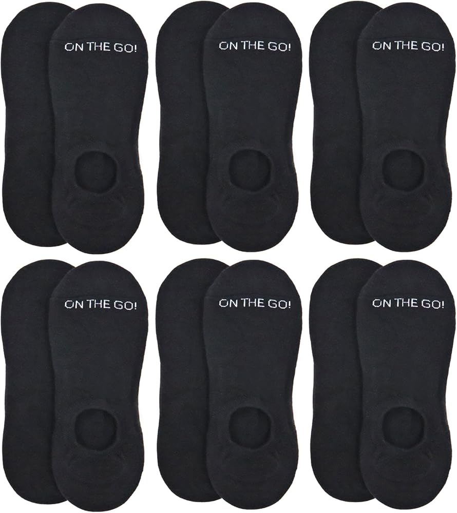 Men's Invisible Socks (6 Pair)