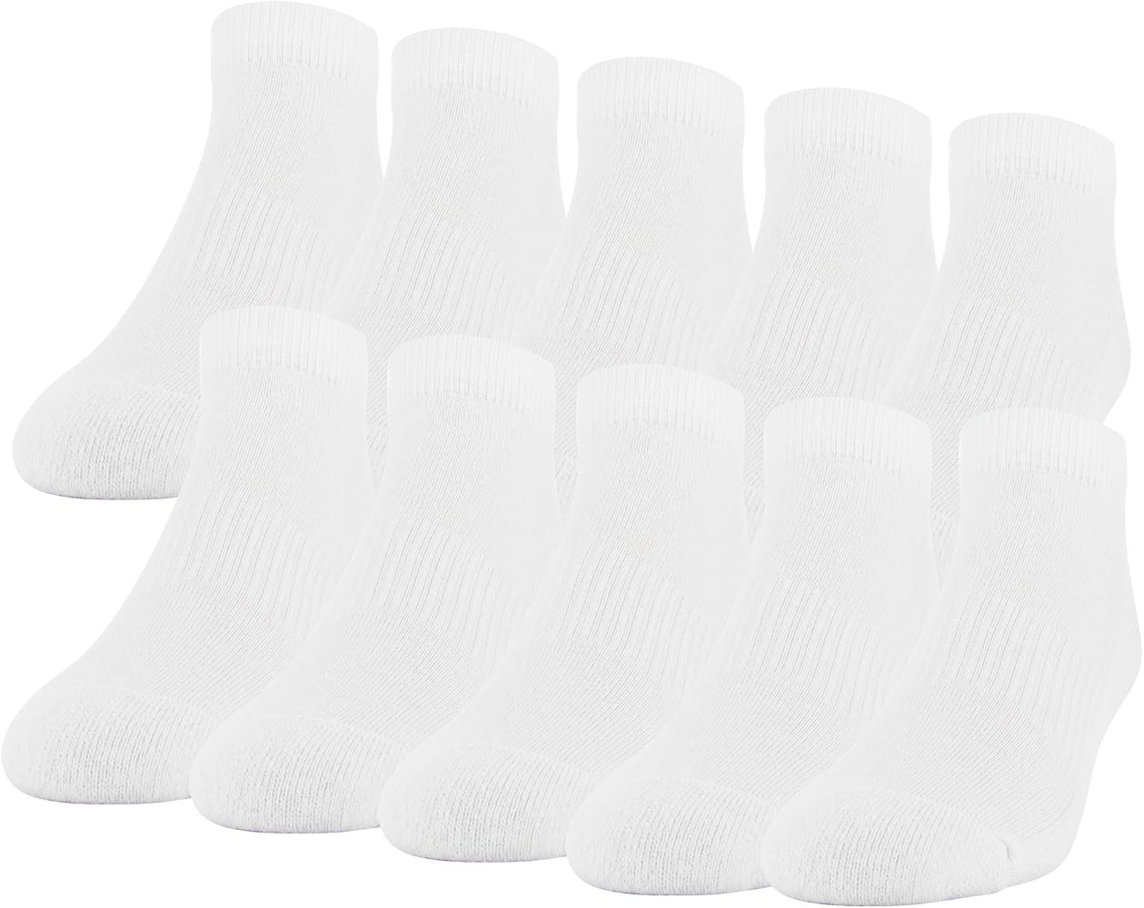 Gildan Men's Active Cotton Low Cut Socks, 10-Pairs