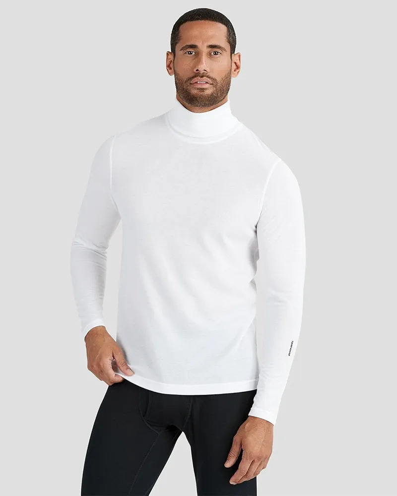 Terramar Men's Thermal Basic Turtle Neck Long Sleeve Shirt