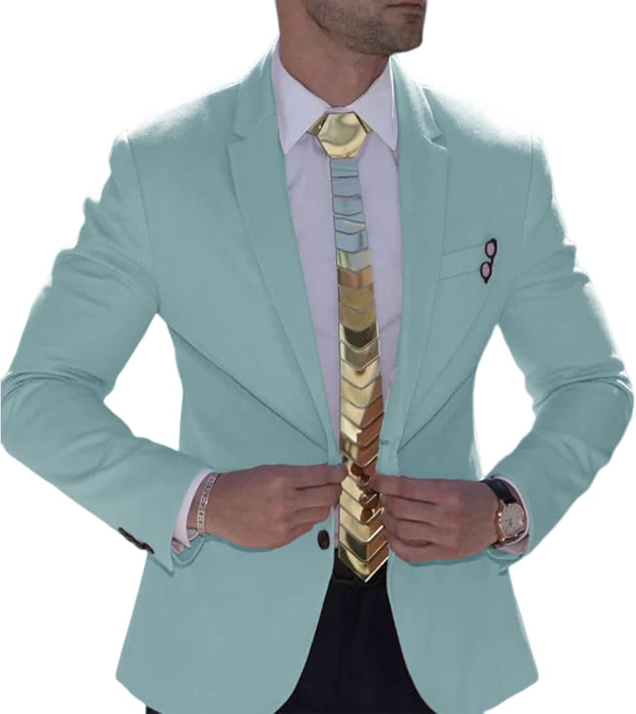 Men's Lightweight Blazer Sport Coat Two Button Slim Fit Suit Jacket Dailywear