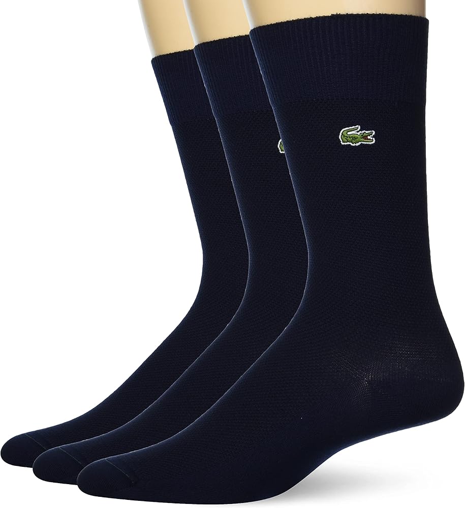 Lacoste Mens High Cut Cotton Piqu頓ocks