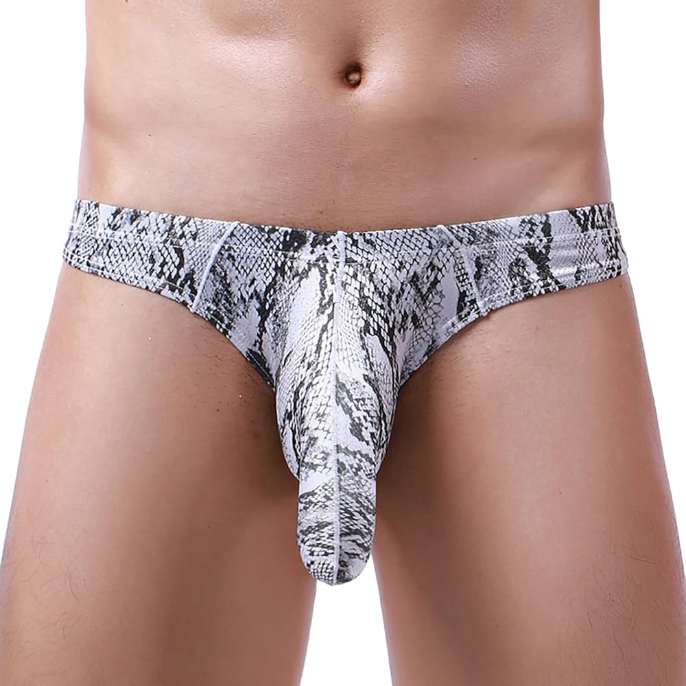 Men's Sexy Transprant Thong Underwear Bragas Con Cadenas para Hombres Mens Enhancing Underwear Large Mens Underwear