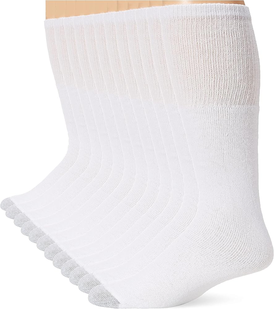 Hanes Men's Over-the-Calf Tube Socks 12 Pack
