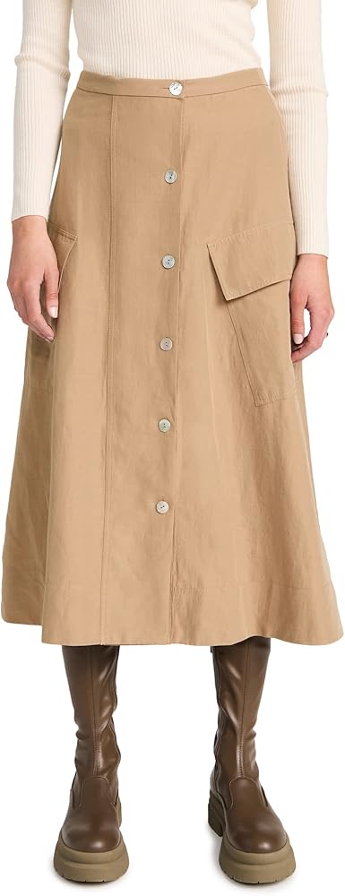 Vince Women's Utility Button Down Skirt