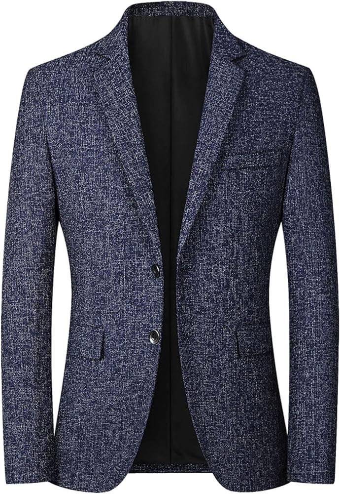 Men Casual Suit Jacket Formal Wedding Business Blazer Jackets Slim Fit One Button Dress Suit for Dinner,Prom,Party Sport Coat