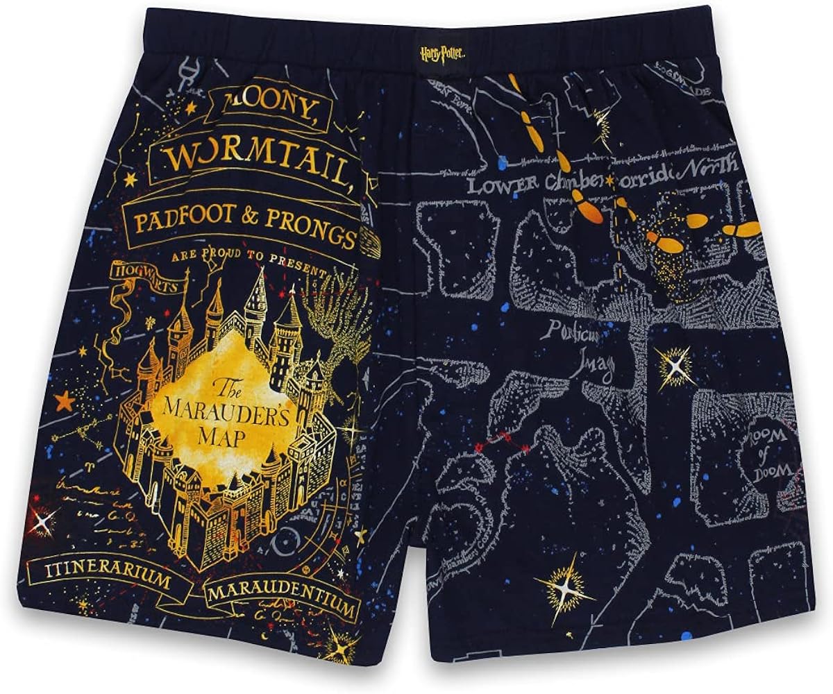 Harry Potter Hogwarts Houses Men's Briefly Stated Boxer Shorts Underwear