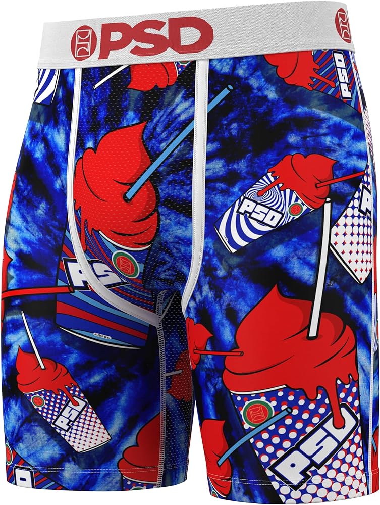 PSD Men's Slurp Boxer Briefs, Multi, S