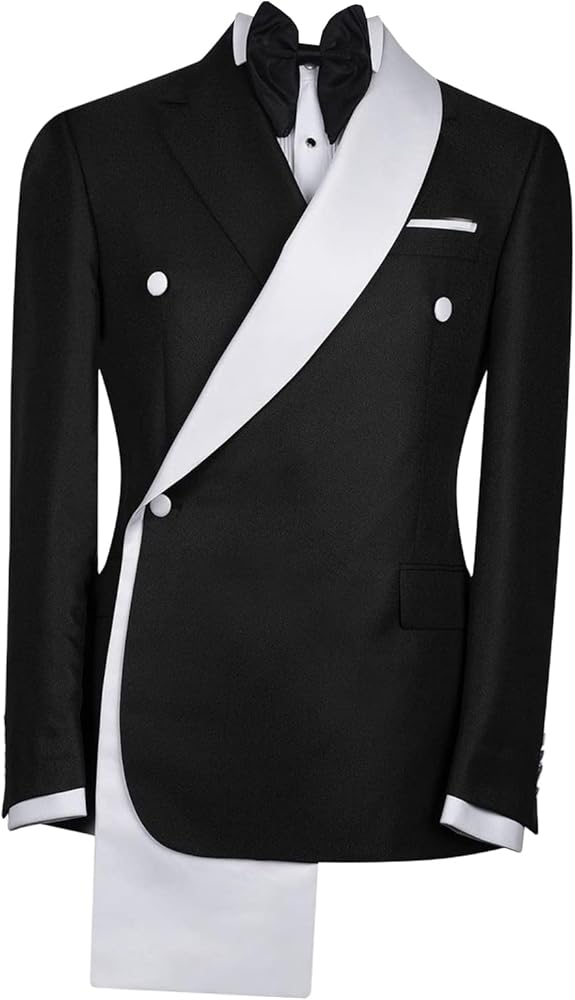 Men's Notch Lapel Suit Blazer One Button Jacket Stylish Prom Groom Party Banquet