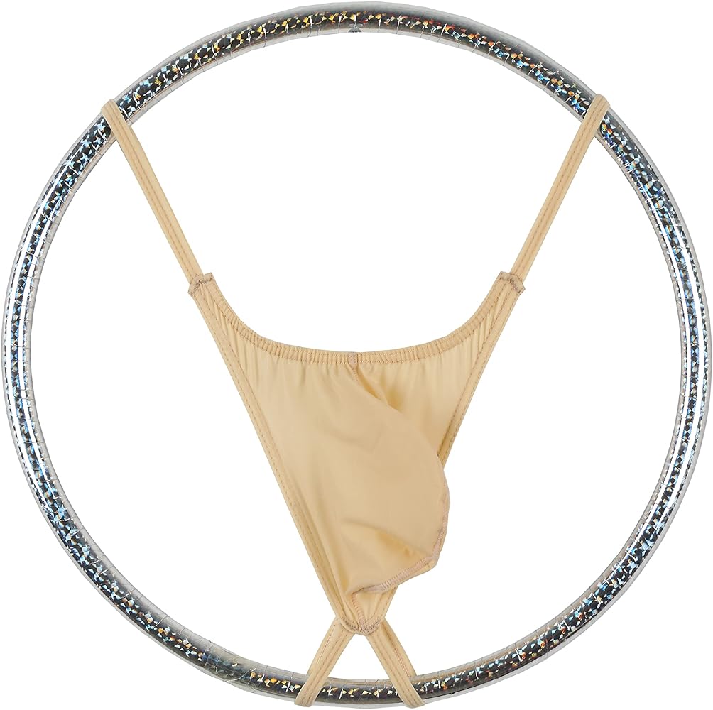 Men's Ice Silk Thong G String Classic Low Rise Bikini Briefs Underwear