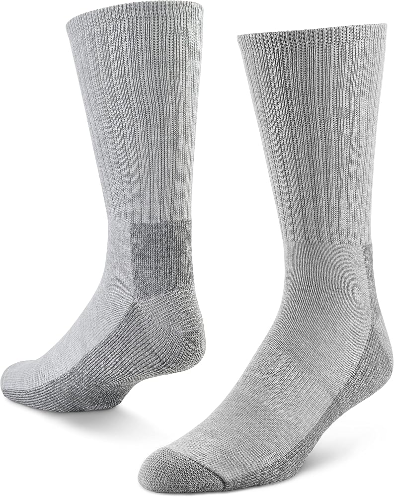 Sof Sole Men’s Multi-Pack Comfort Cushioned Crew Work Socks