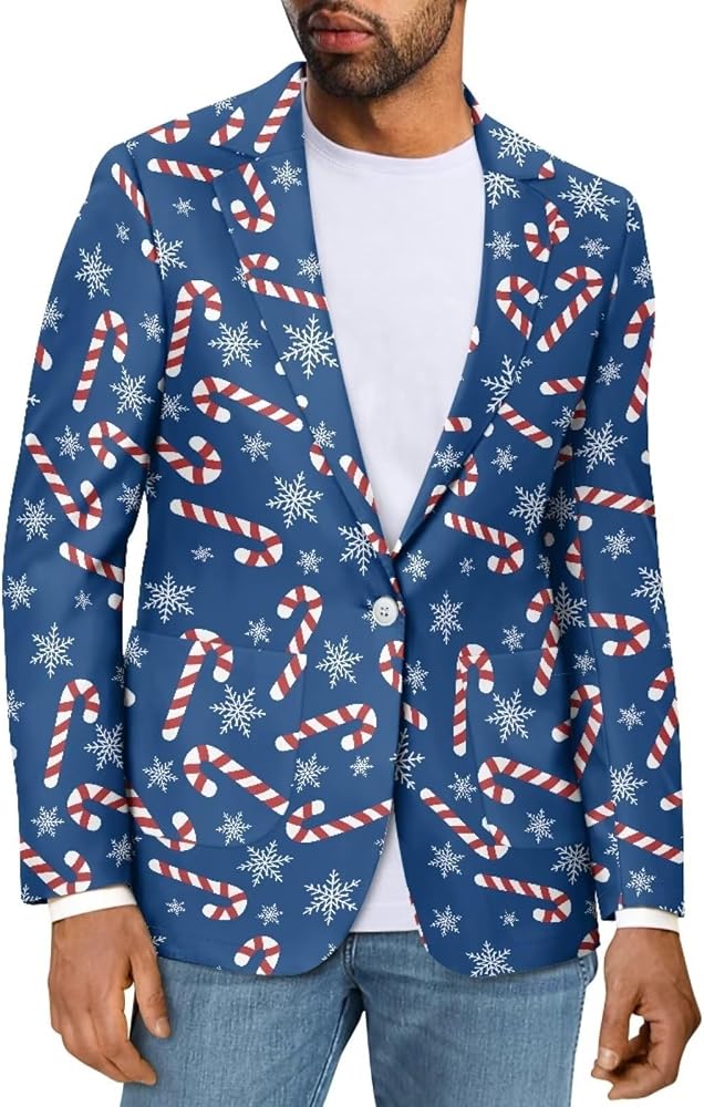 Men's Casual Party Suit Blazer Jackets Lightweight Sports Coats One Button
