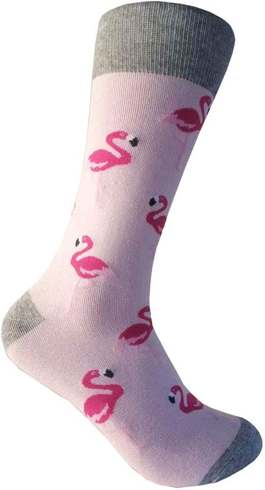 Men's Cotton Pink Dress socks,One size fits most men; Sock Size 10-13.