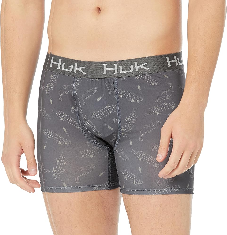 HUK Men's, Performance Dry-fit Boxer Briefs