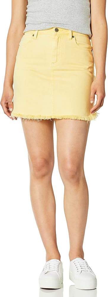 PAIGE Women's Aideen Hi Rise Skirt W/Curved Fray Hem