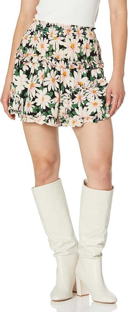 Angie Women's Floral Ruffle Skirt