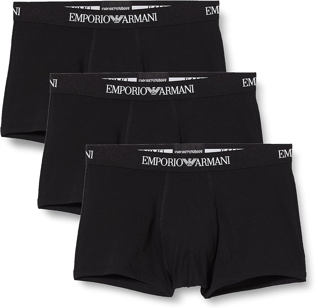 Emporio Armani Men's 3-Pack Cotton Trunks