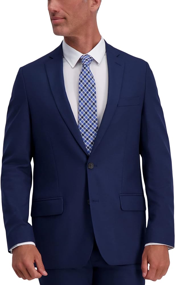 HAGGAR Mens Premium Slim Fit Solid and Heathered Suit Separate Jackets
