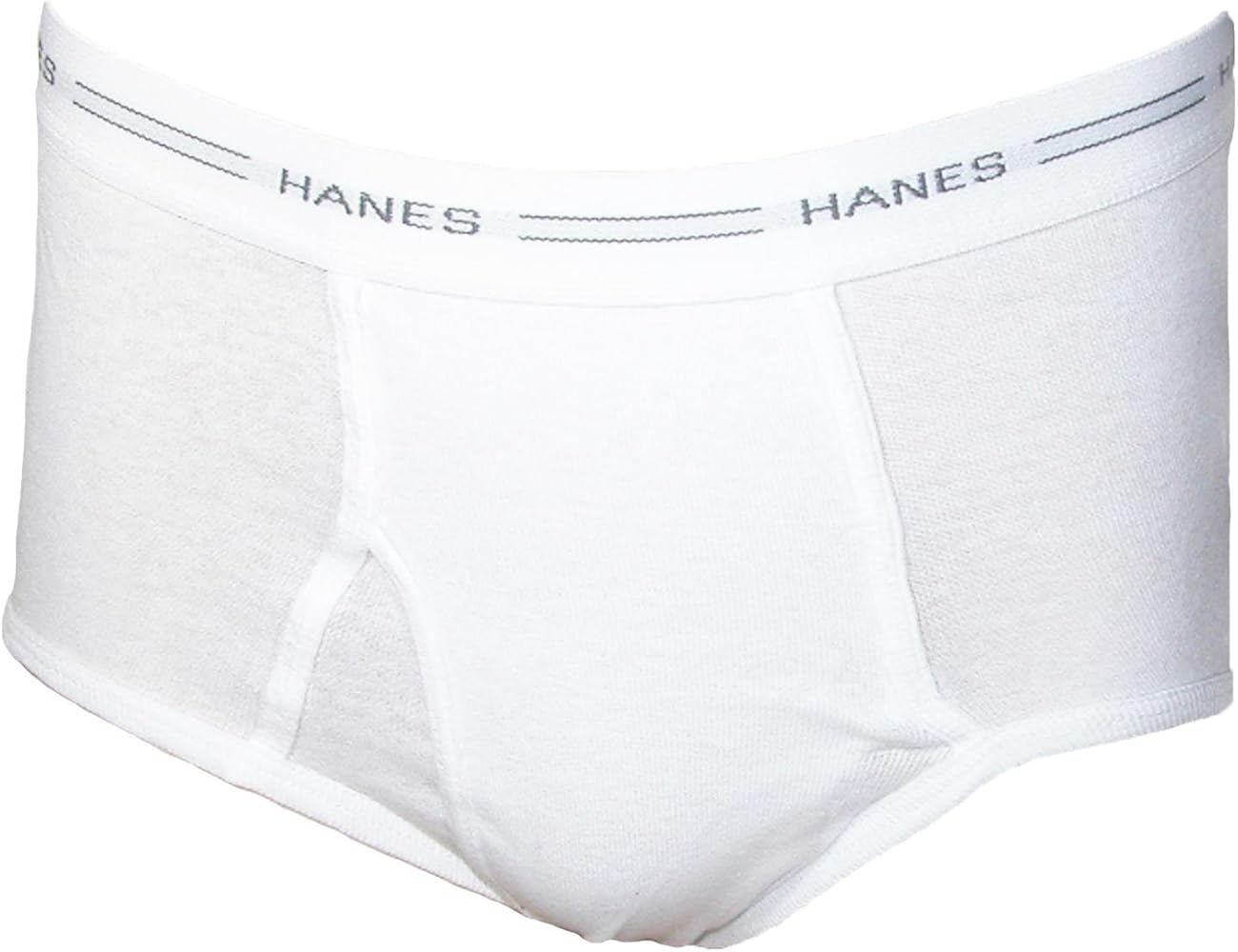 Hanes Men's Cotton White Briefs with Comfort Flex Waistband (Pack of 6)