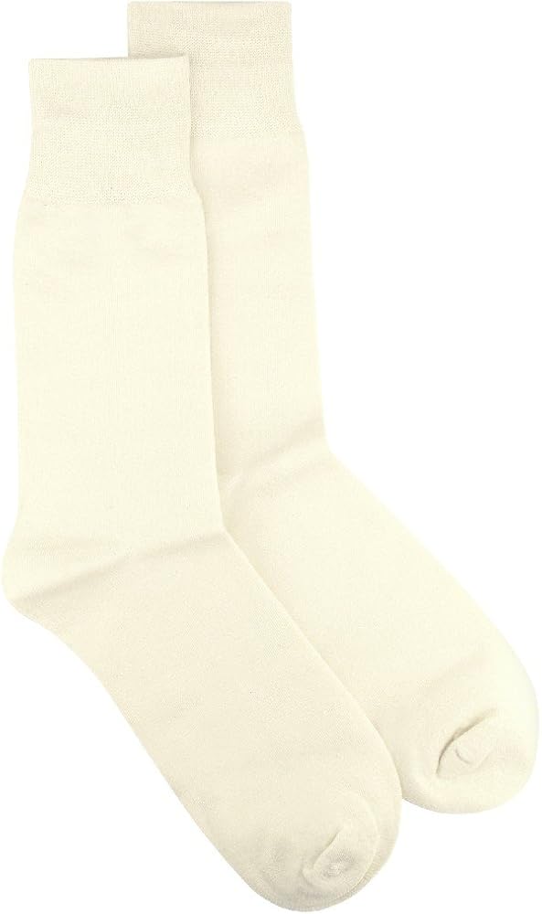 1 Pair of Biagio SILVER GREY Color Solid Men's COTTON Dress SOCKS