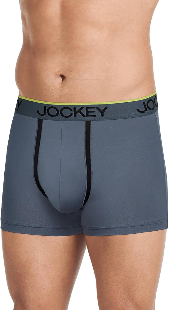 Jockey Men's Underwear Chafe Proof Pouch Microfiber 3" Trunk
