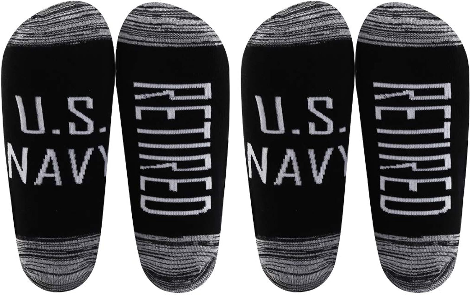 LEVLO Navy Retirement Gift US Navy Retired Socks Military Gift for Husband Father Veteran Gift