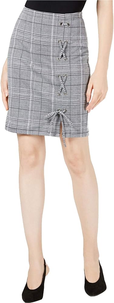 Project 28 Womens Lace-Up Pencil Skirt