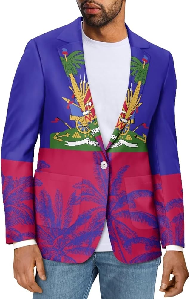 Men's Sports Coat Casual One Button Blazers Slim Fit Notched Lapel Jackets Lightweight Blazers with Pocket