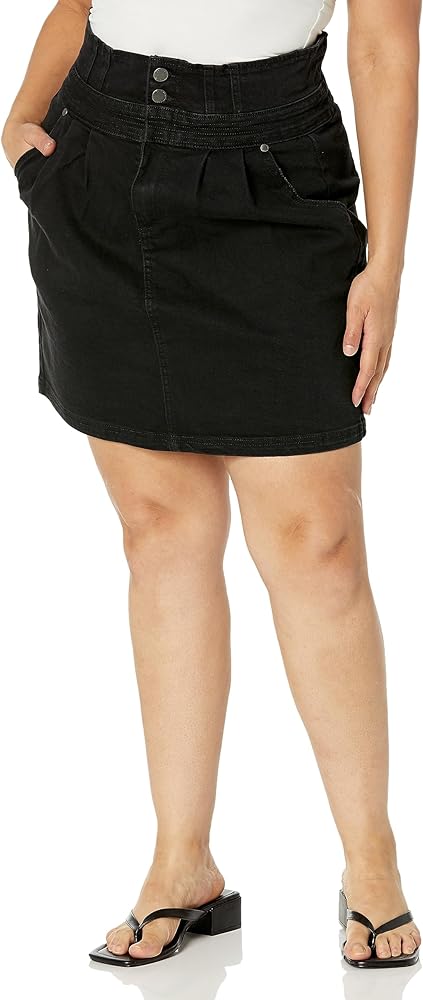 City Chic Women's Apparel Women's Skirt Denim Love
