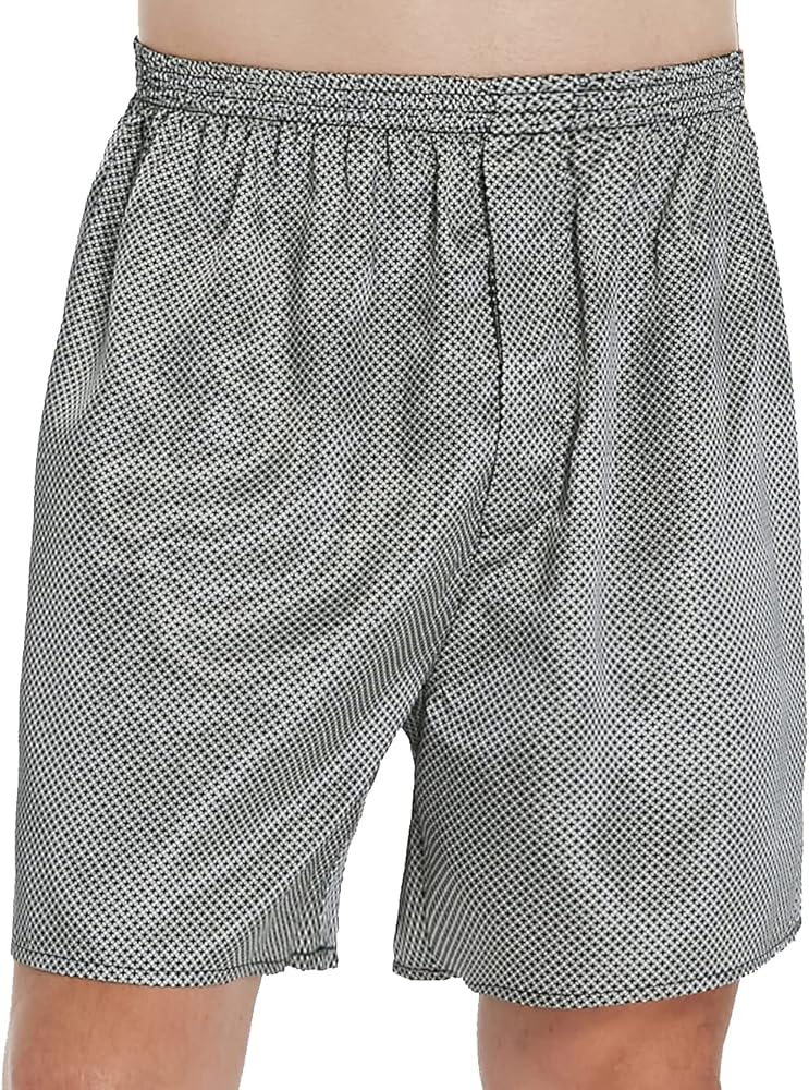 Lavenderi Men's Silk Satin Boxer Shorts, Pajama Shorts