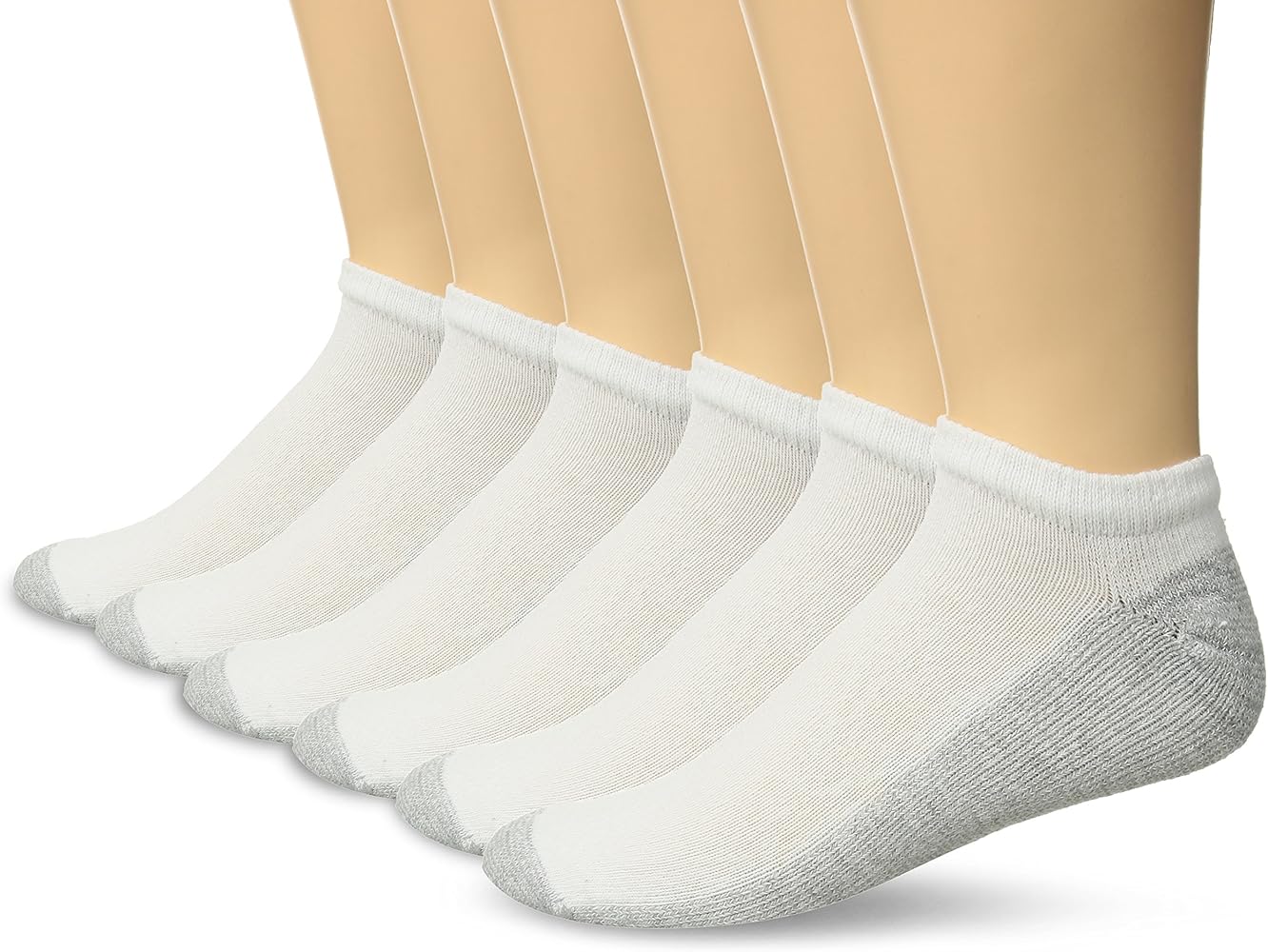 Fruit of the Loom Men's 6 Pair Cushioned No Show Sock