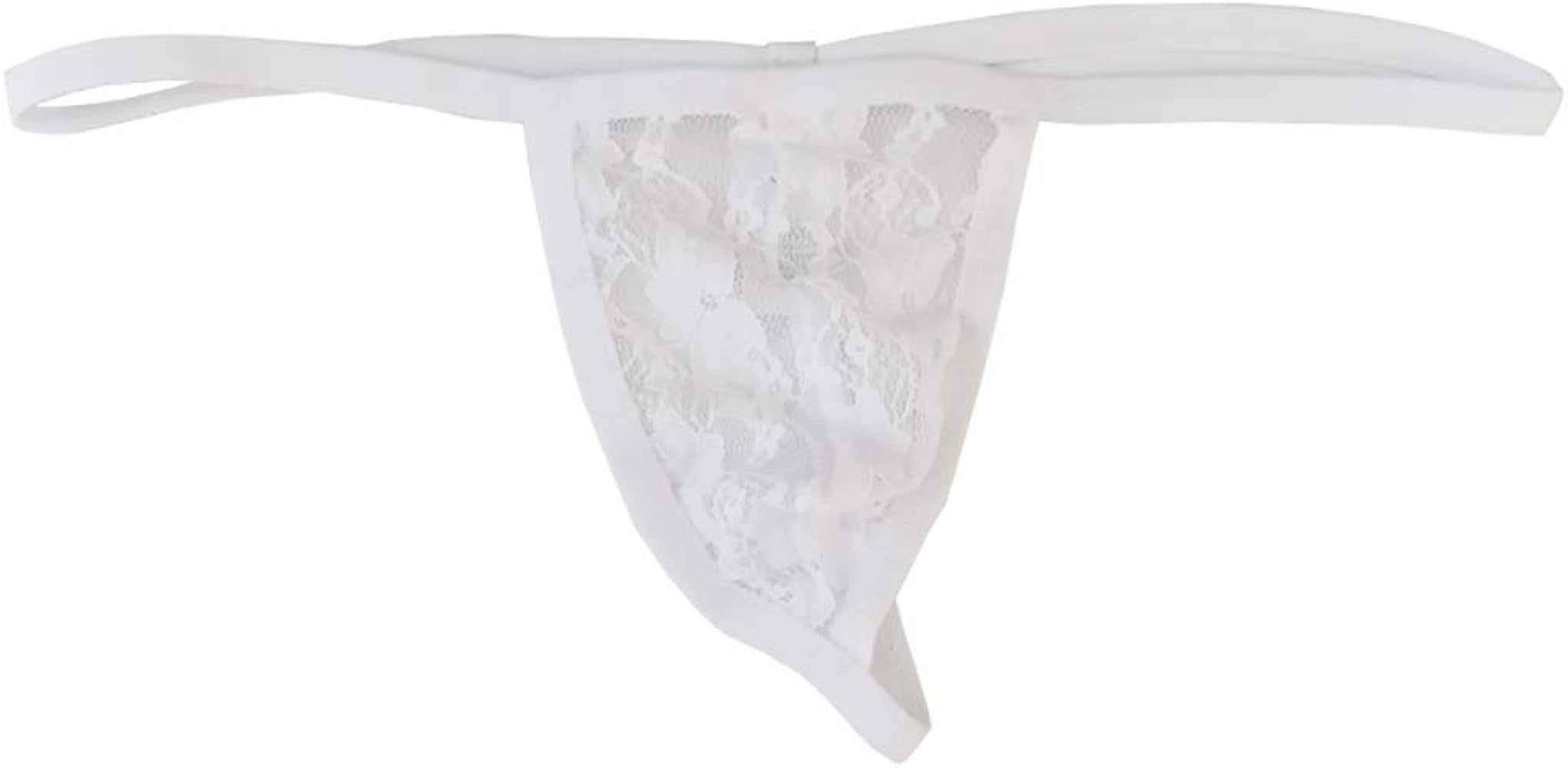Men's See Through Thongs Underwear Lace Thongs G-Strings