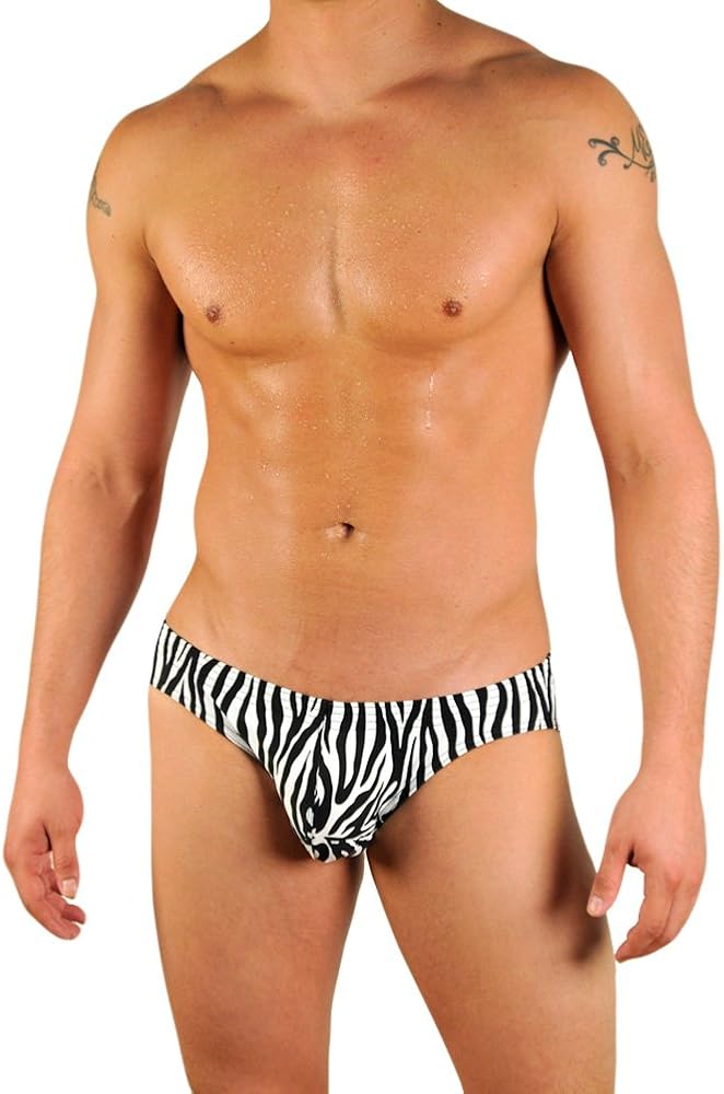 Gary Majdell Sport Mens Print Contour Pouch Bikini Swimsuit