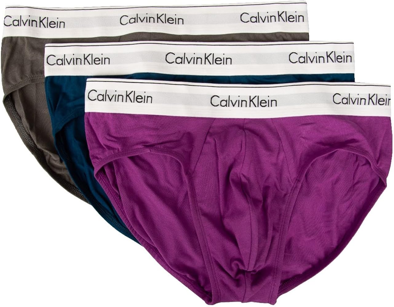 Calvin Klein Men's briefs CK 3-piece pack visible elastic cotton tripack underpants article NB2379A HIP BRIEF 3P