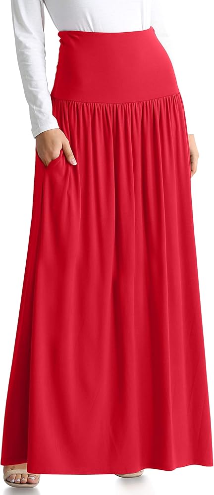 Maxi Skirts for Women Ankle Length Skirt Casual Long Skirt High Waisted Maxi Skirt Reg and Plus Size Skirt Long Skirt