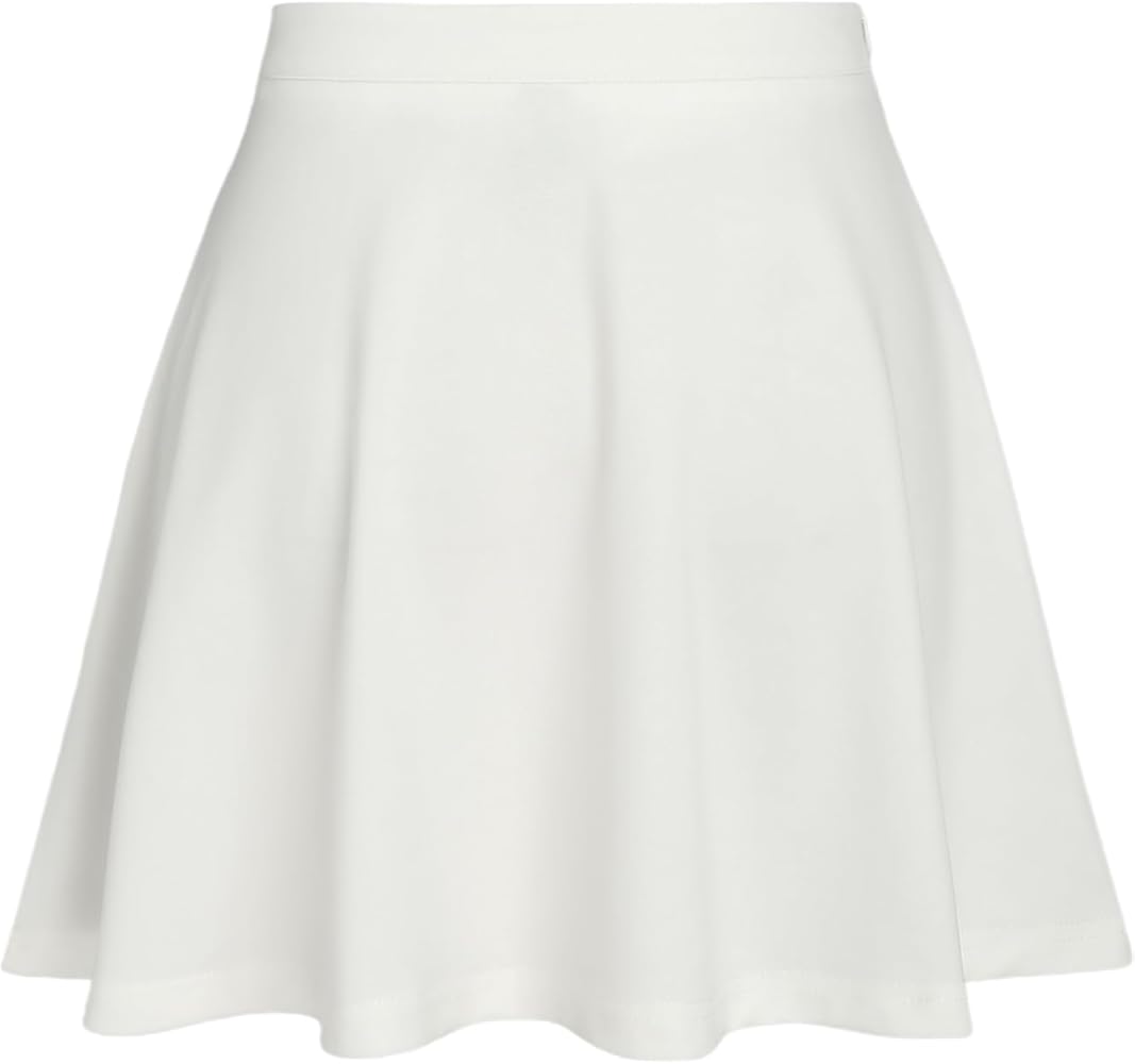 CIDER Solid High Waist Mini Skirt