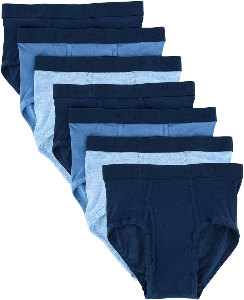 Hanes Men's 7-Pack Classic Assorted Colors Tagless Briefs M