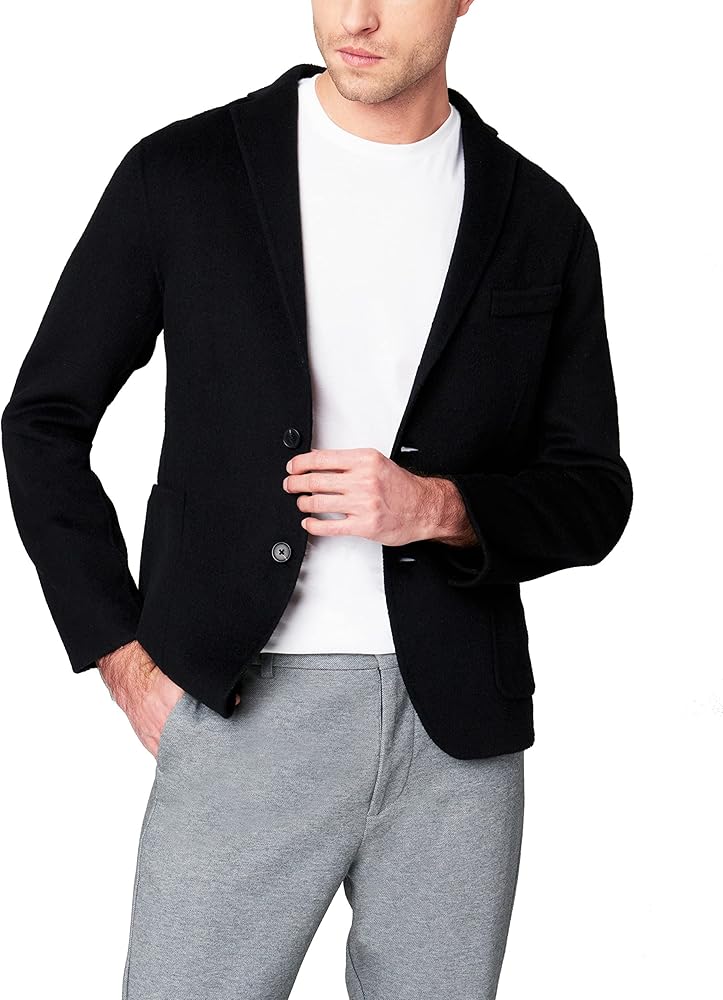 [BLANKNYC] Mens Luxury Clothing Modern Interpretation Wool Blend Blazer Jacket, Comfortable & Stylish Coat