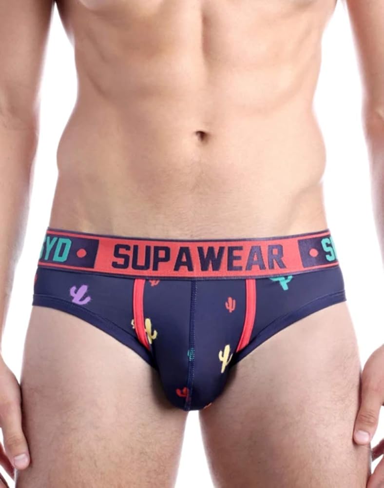 Mens Underwear - Briefs for Men - Sprint Brief Bristly Black - Black 1x