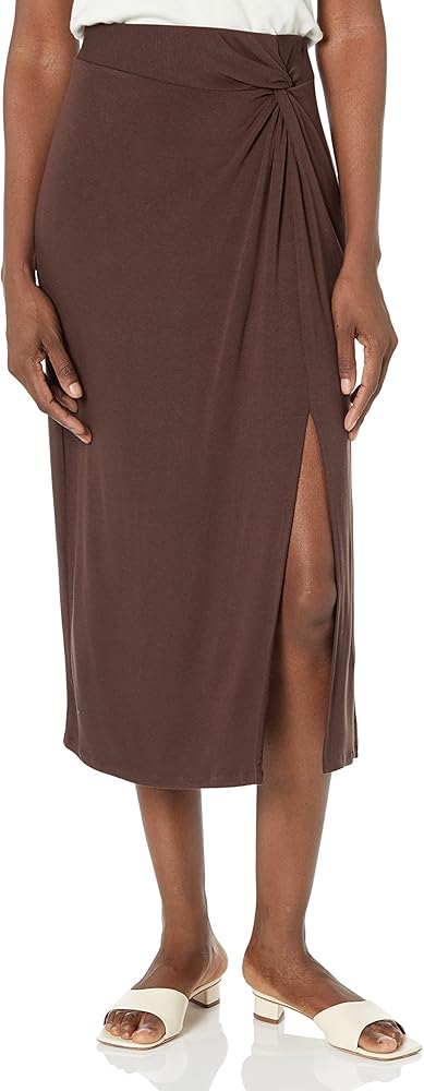Vince Women's Side Twist Midi Skirt