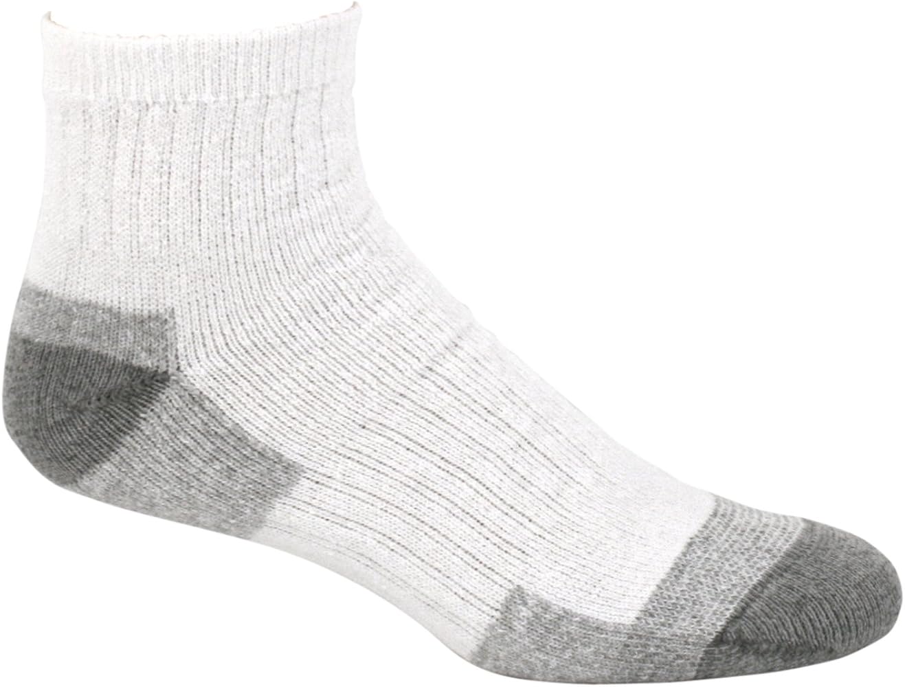 Fruit of the Loom Men's Work Gear Short Boot Crew Socks (6 Pack), White, Medium (6 - 12)