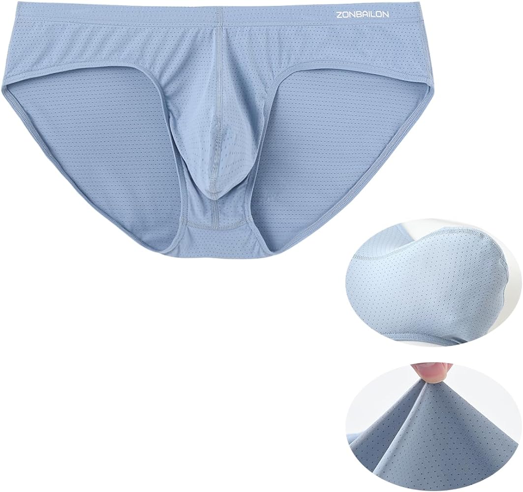 ZONBAILON Sexy Bulge Enhancing Pouch Brief Underwear for Men – 1 or 2 or 4 Pack Micro Mesh Briefs