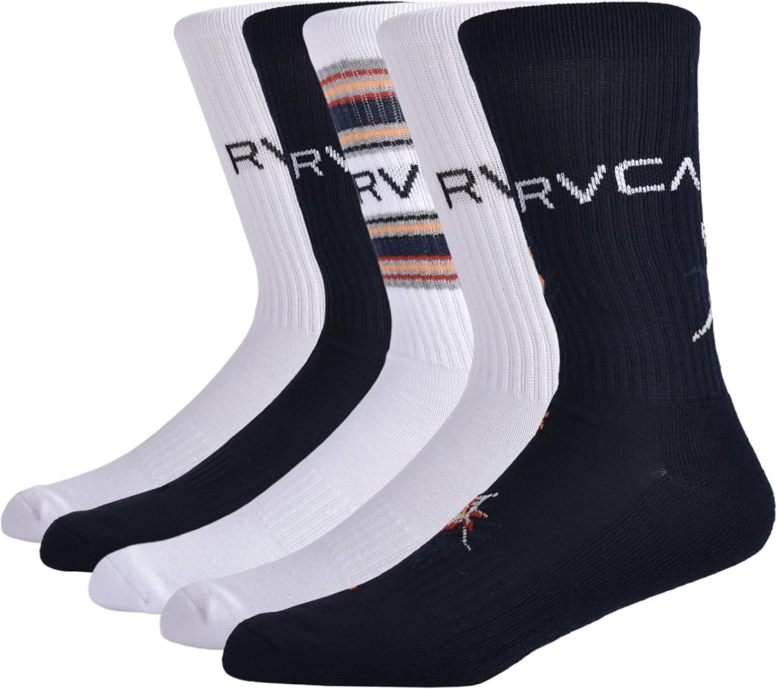 RVCA Men's Half Cushion Crew Socks