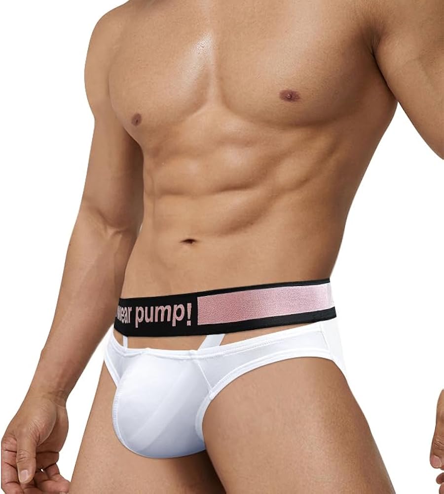 Meshal Modal Bikini Underwear Sexy Hollow Out Low Rise Men's Briefs Pack