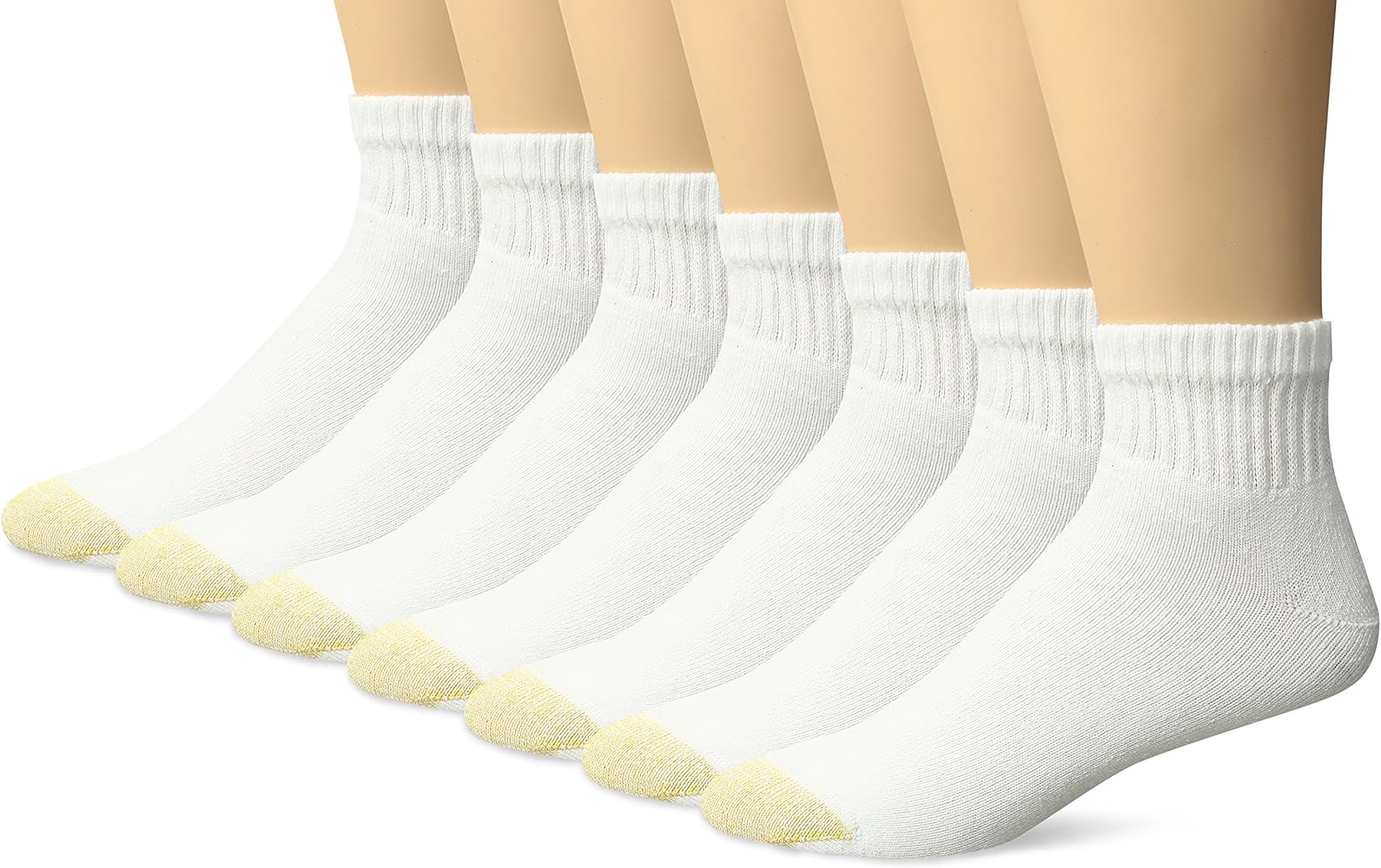 Gold Toe Men's Cushioned Cotton Quarter 7-Pack