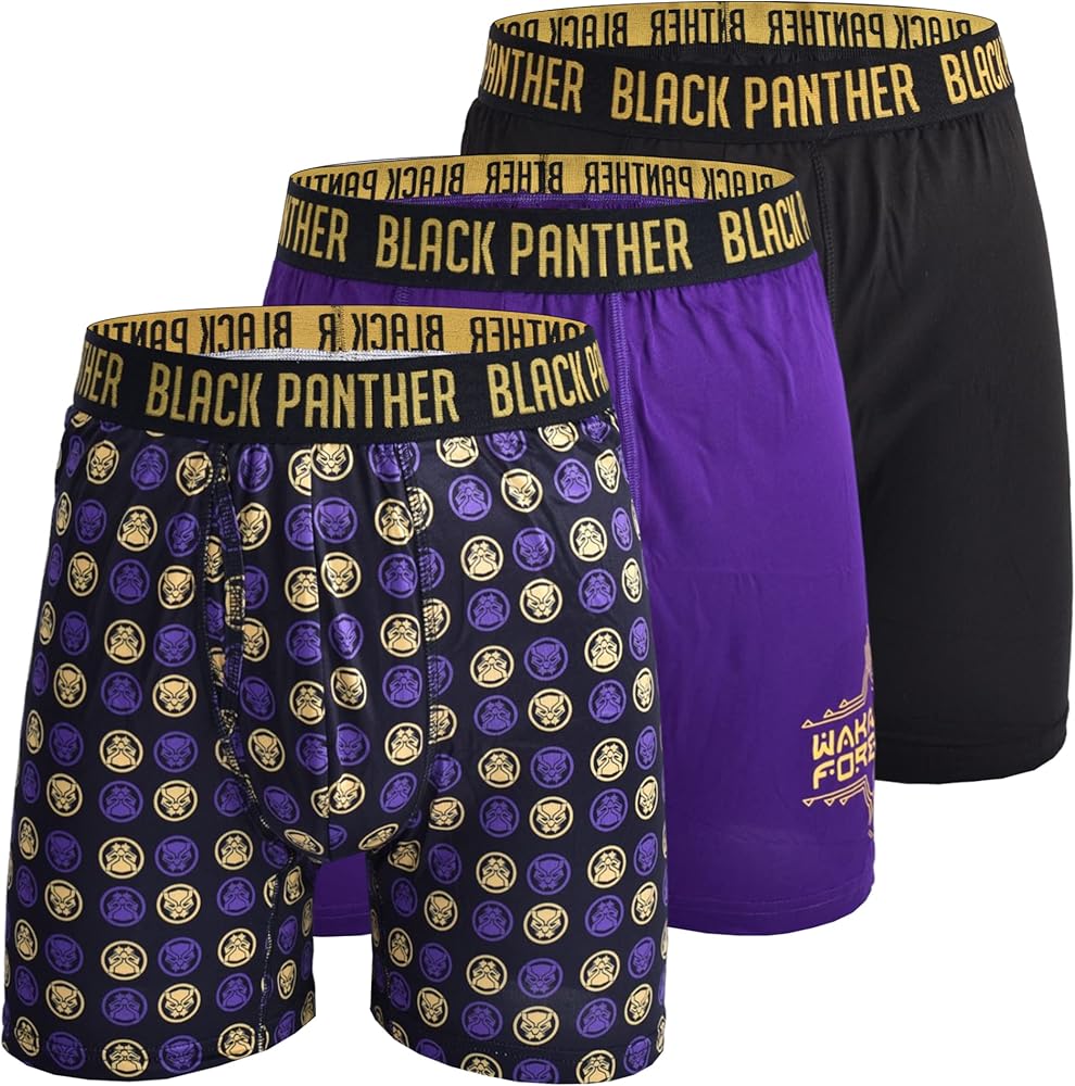 Black Panther Men's 3-Pack Comfort Boxer Brief
