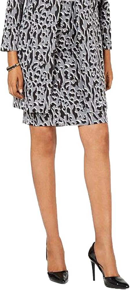 Alfani Womens Jacquard Print Pencil Skirt