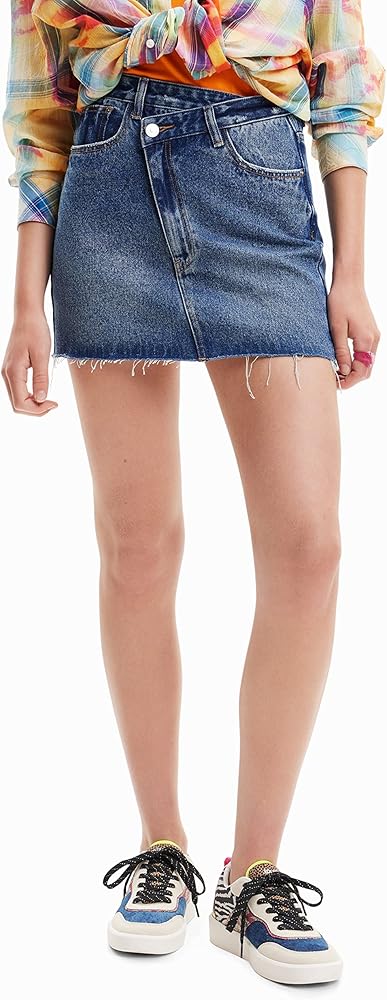 Desigual Women's Woman Denim Skirt Short
