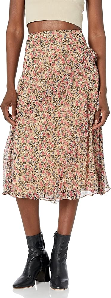 Joie Womens CAILLIE Skirt, Pale Khaki Multi, 4