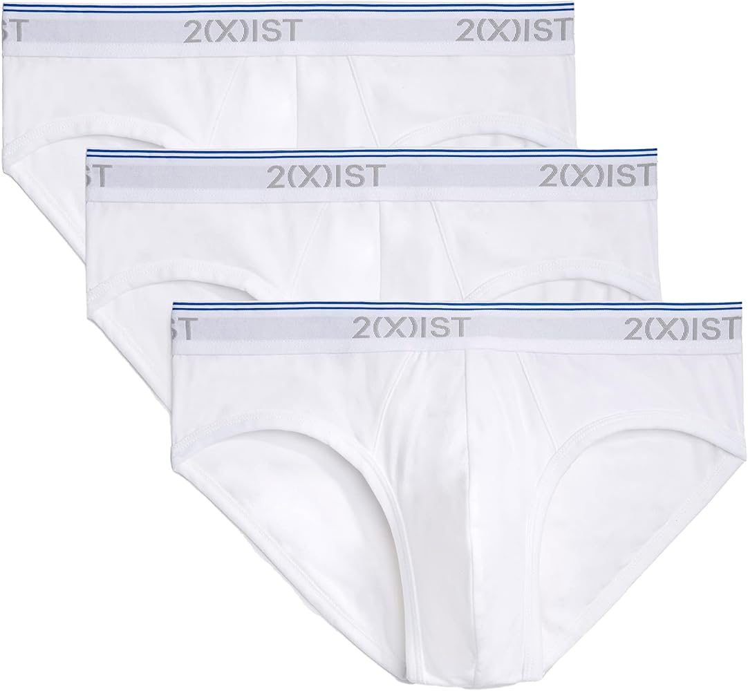 2(X)IST mens Cotton Stretch No Show Brief 3-pack